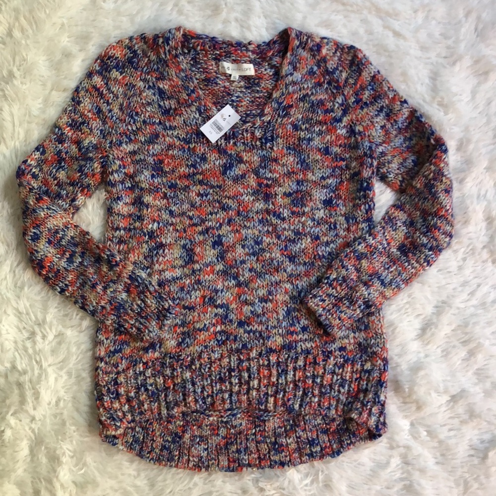 Lou & Grey for LOFT NWT Multicolor Chunky Knit Sweater 😍 - Picture 3 of 8